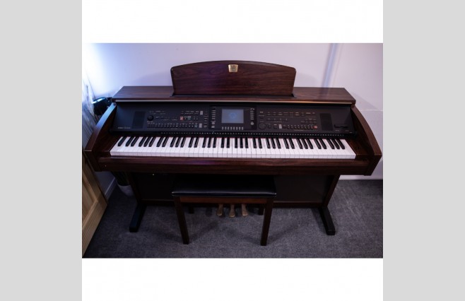 Yamaha CVP305 Satin Mahogany Digital Piano, Used - Complete Package (SN:GBRCLK01017) - Image 1